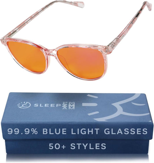 100% Blue Light Blocking Glasses for Better Sleep and Eye Care