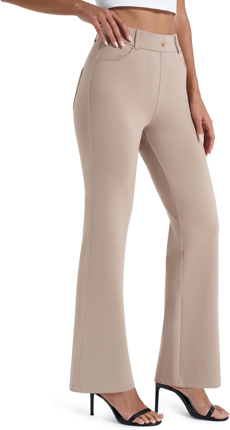 AFITNE Women's Yoga Dress Pants for Office and Casual Wear
