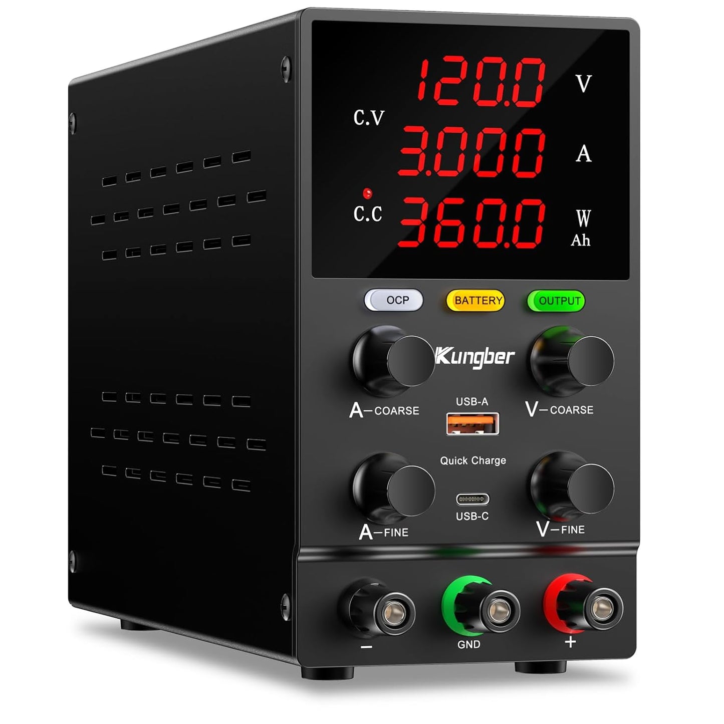 DC Power Supply Variable 120V 3A Adjustable Switching Regulator