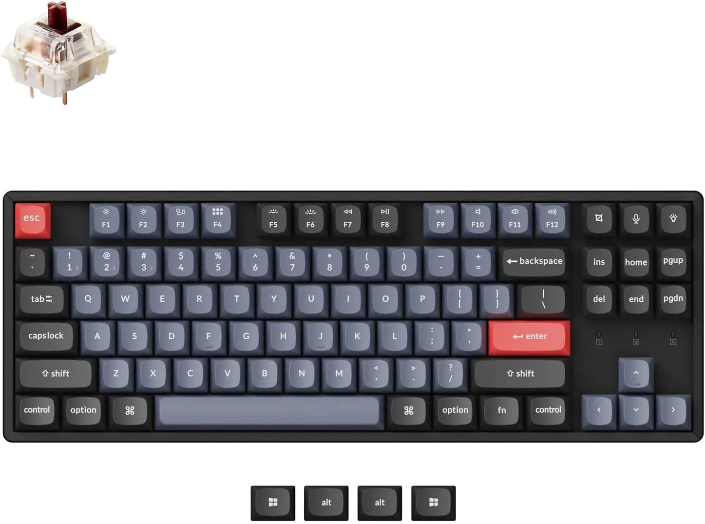 Keychron K8 Pro Wireless Mechanical Keyboard with RGB Backlit