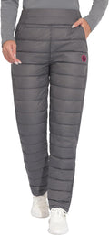 Puffer Pants Women's Lightweight Quilted Ski Trousers - Warm