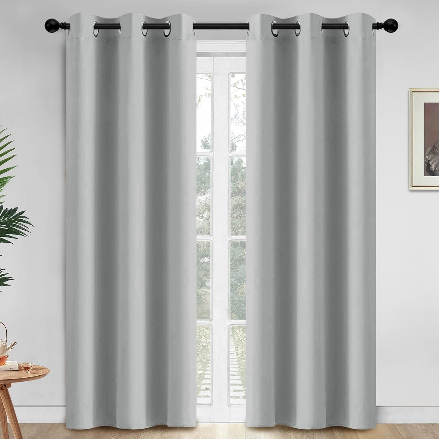 Yakamok Blackout Curtains 84 Inch Length for Bedroom