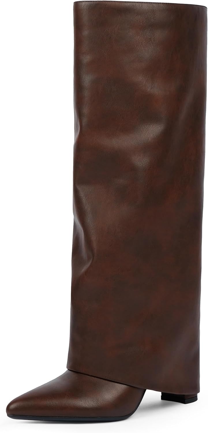 Modatope Knee High Boots for Women with Chunky High Heels