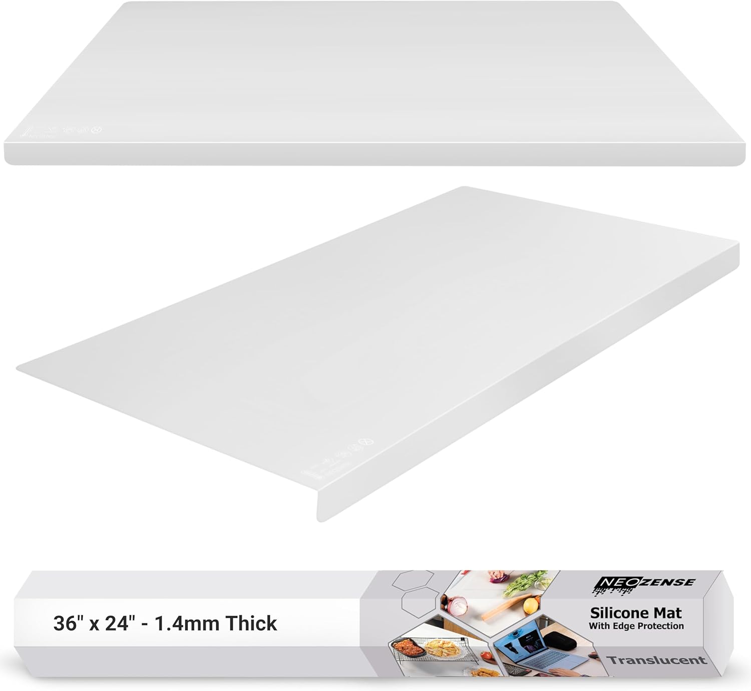 Extra Large Silicone Mats for Crafts with Edge Protection