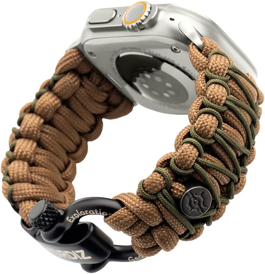 KORDIZ Survivor Pro Nylon Paracord Band for Apple Watch ULTRA