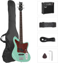 GLARRY 4 String Electric Bass Guitar Beginner Kit - Full Size with Amp
