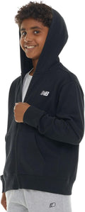 New Balance Boys Zip Up Hoodie - Soft Cotton Blend Comfort