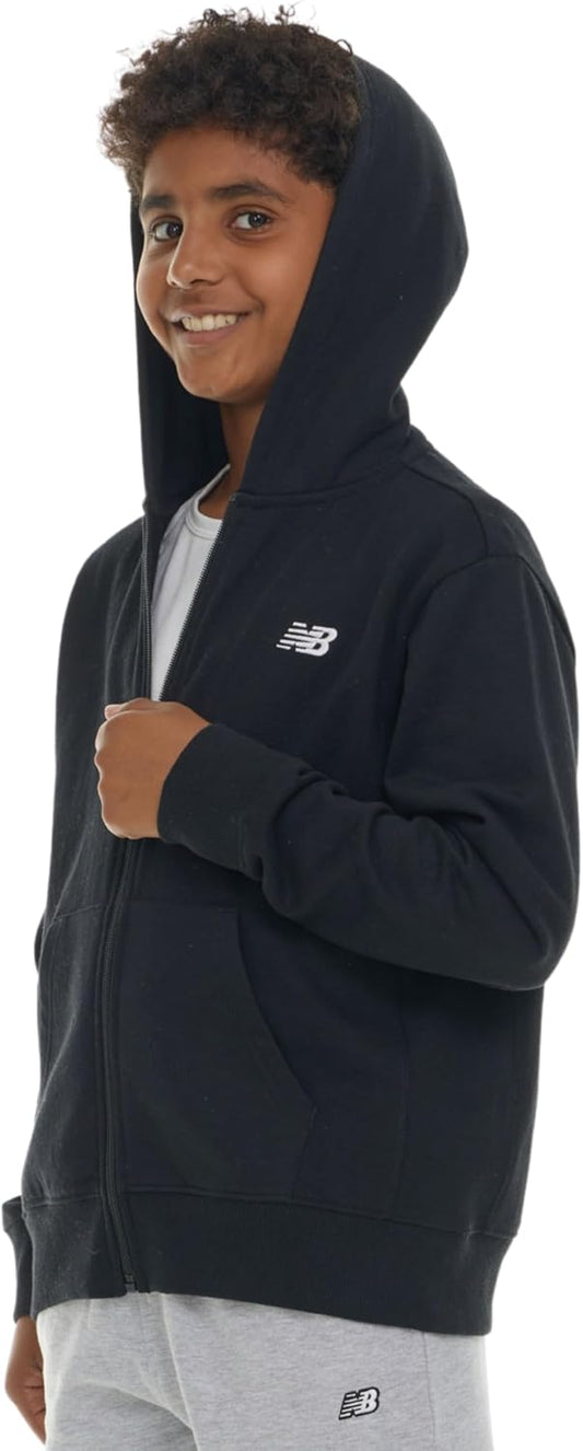 New Balance Boys Zip Up Hoodie for Comfortable Everyday Wear