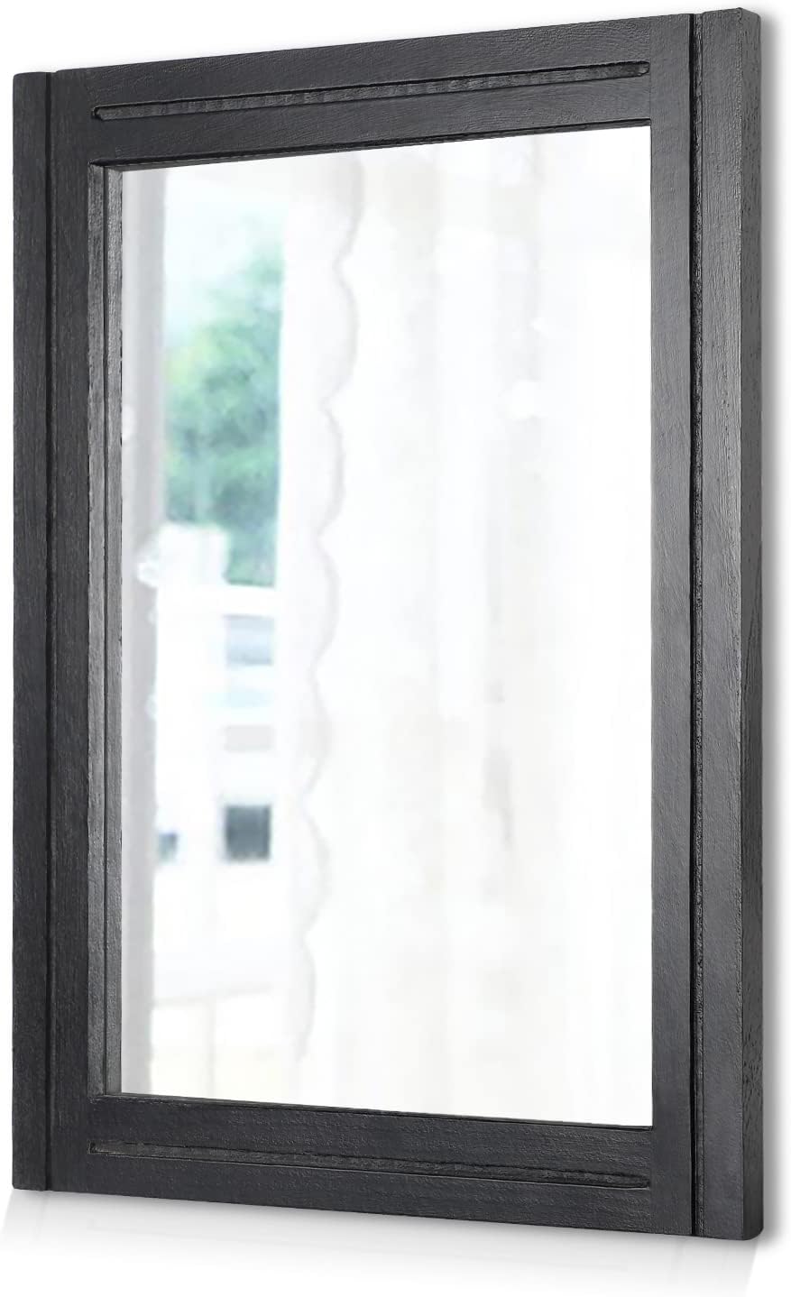 AAZZKANG Wood Framed Mirror for Wall - Large Decorative Piece