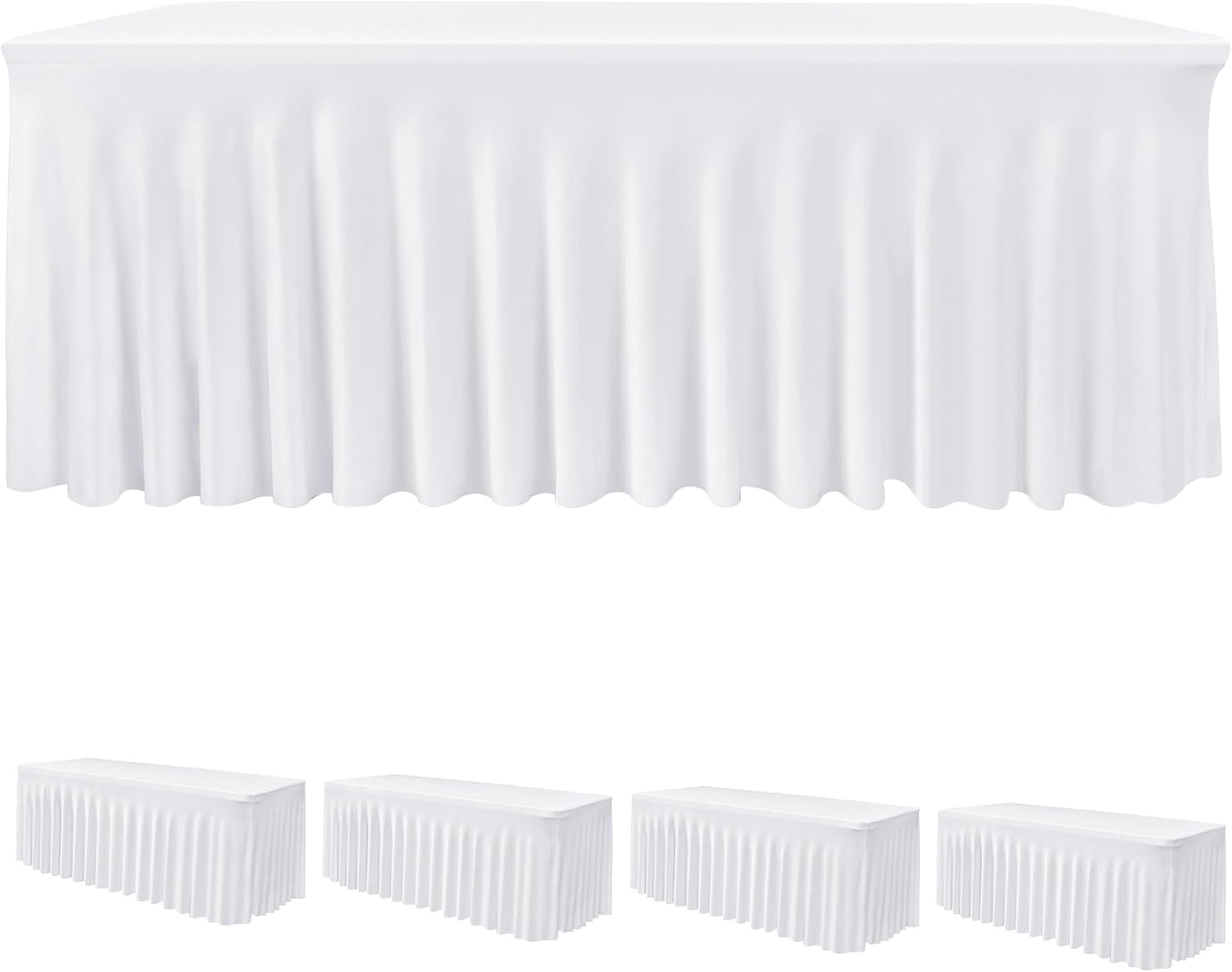 4ft Spandex Tablecloth Set for Elegant Events and Parties