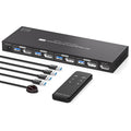 8K Displayport KVM Switch for 4 Computers and 1 Monitor
