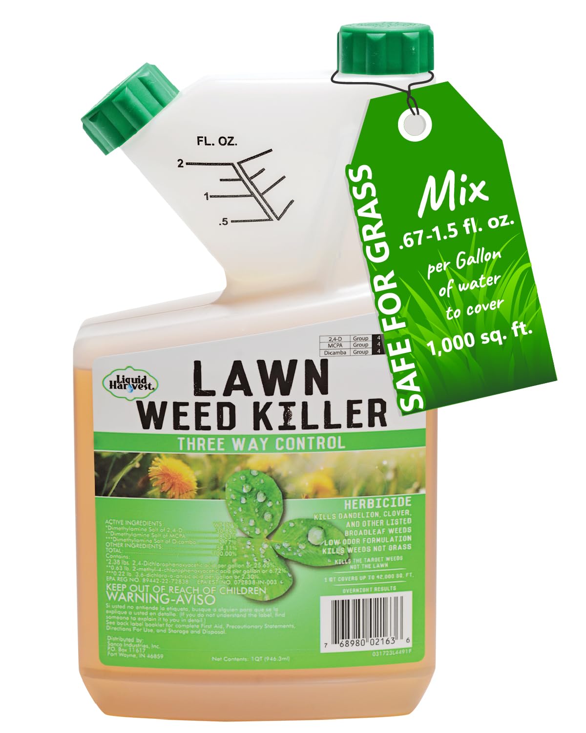 Liquid Harvest Lawn Weed Killer - Effective Broadleaf Control