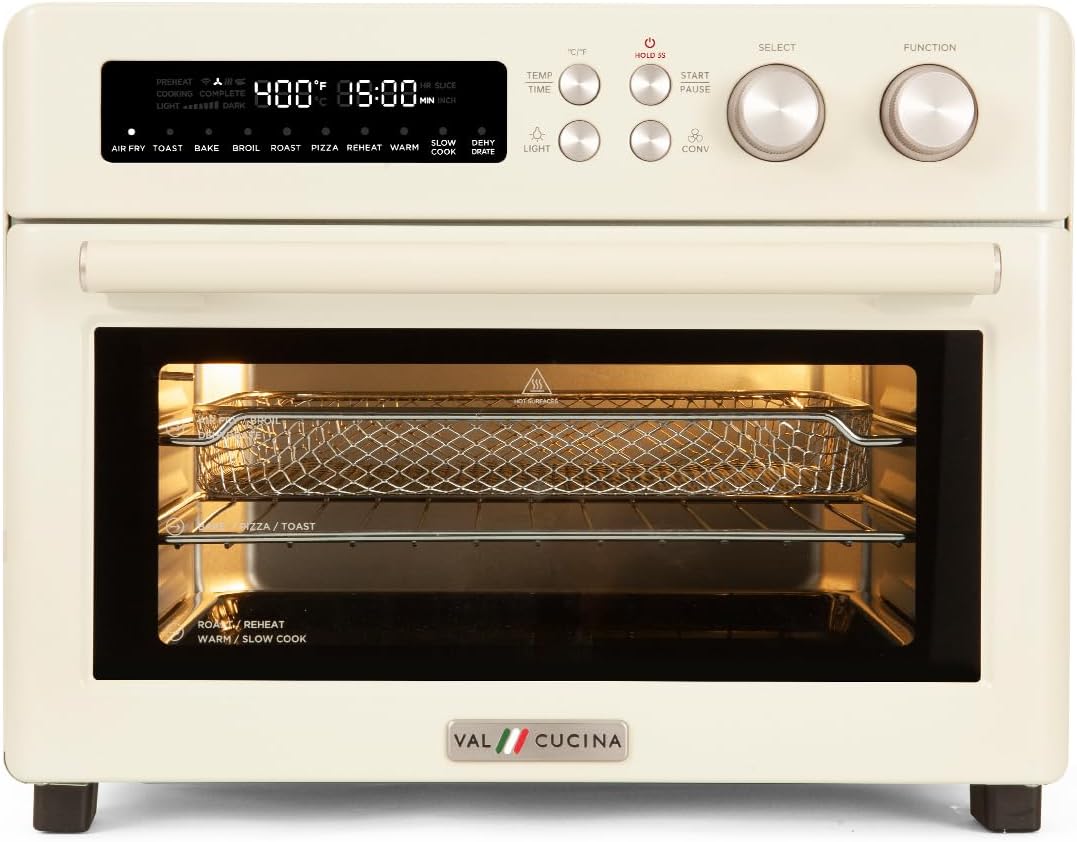 VAL CUCINA Retro Style Infrared Heating Air Fryer Toaster Oven