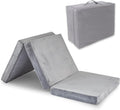 Tri Folding Mattress Foam Topper 4in Thickness Floor Cot Mattress