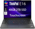 Lenovo ThinkPad E16 Business Laptop - 16in Touch, 40GB RAM, 2TB SSD