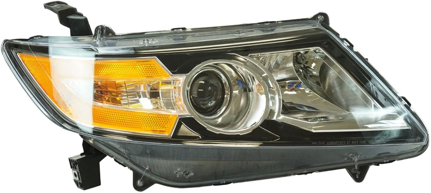 TRQ Passenger Side Headlight Assembly for 2014-2017 Honda Odyssey