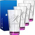 Personalized Beer Glasses Set of 4 for Unique Drinking Gifts