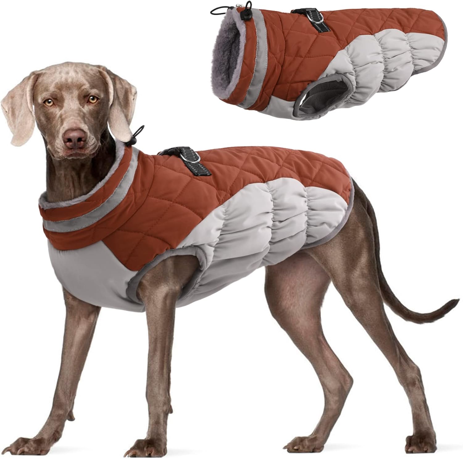 FUAMEY Dog Coat for Large Dogs - Waterproof Winter Jacket