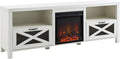Industrial Farmhouse TV Stand for 80 TVs - Brushed White