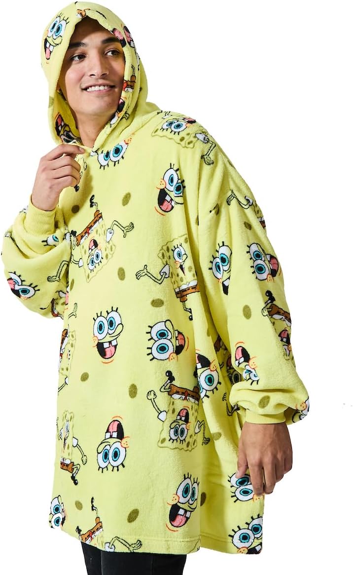 Spongebob Squarepants All-Over Print Oversized Hoodie Blanket