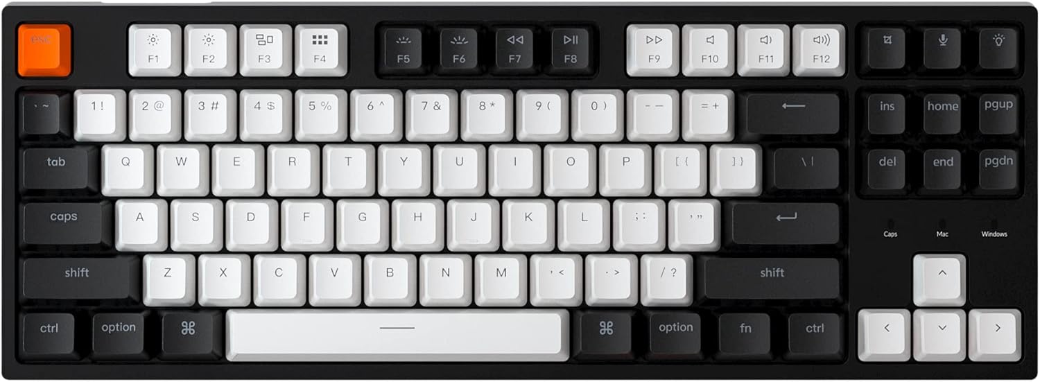 Keychron C1 Wired Mechanical Keyboard with White Backlight