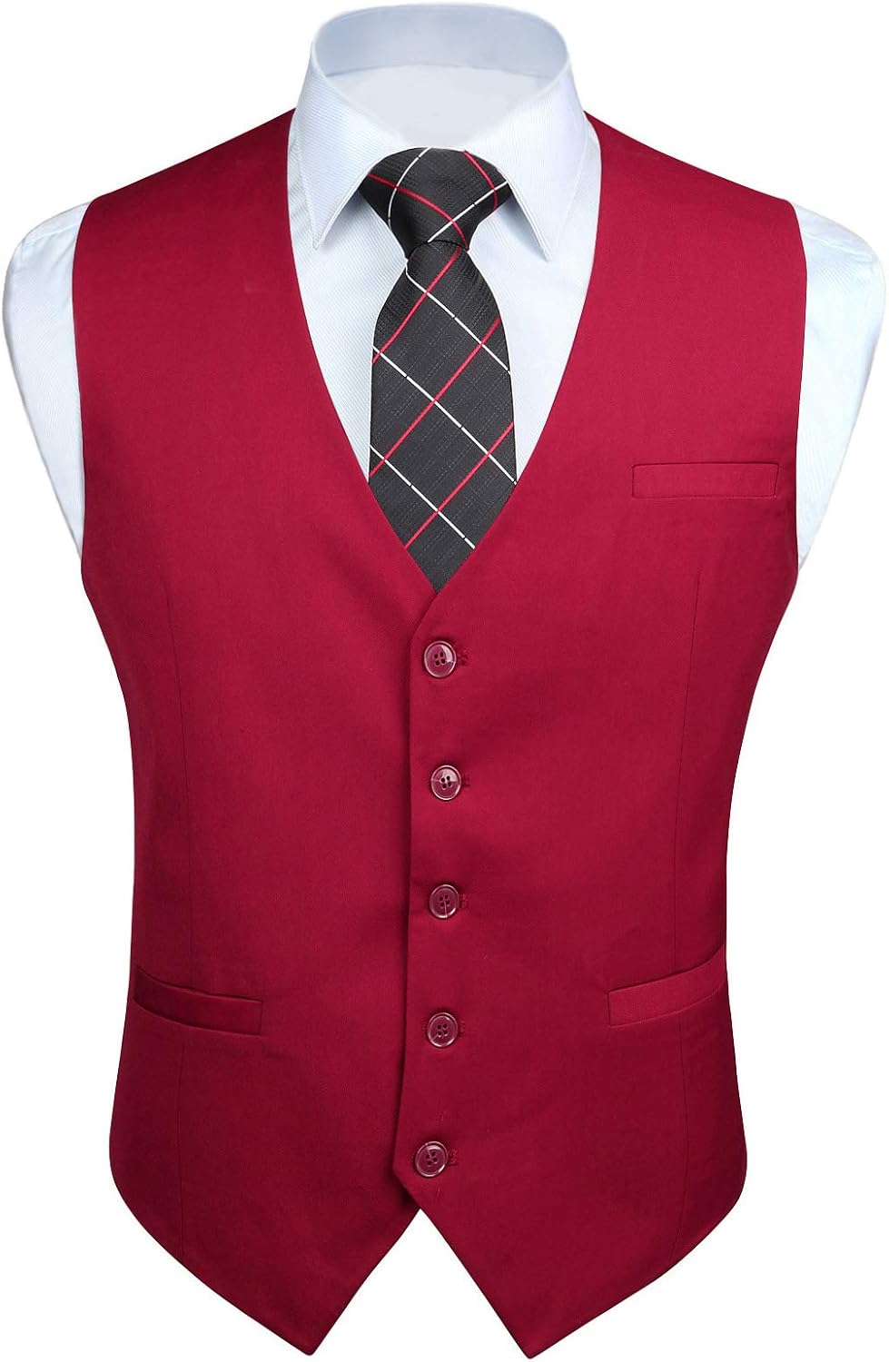 HISDERN Vest 101 Mens Slim Fit Suit Vest for Any Occasion