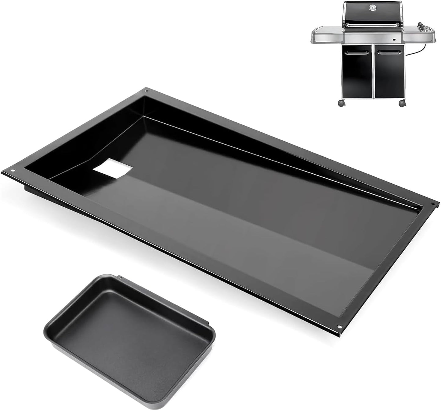 QuliMetal Grease Tray for Weber Genesis 300 Series Grills
