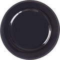 13ft Round Charger Plates Black Beaded - Elegant Table Chargers