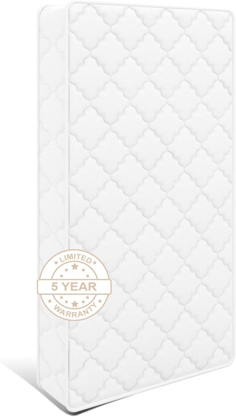 5x52x27.5 Crib & Toddler Mattress with High Density Foam