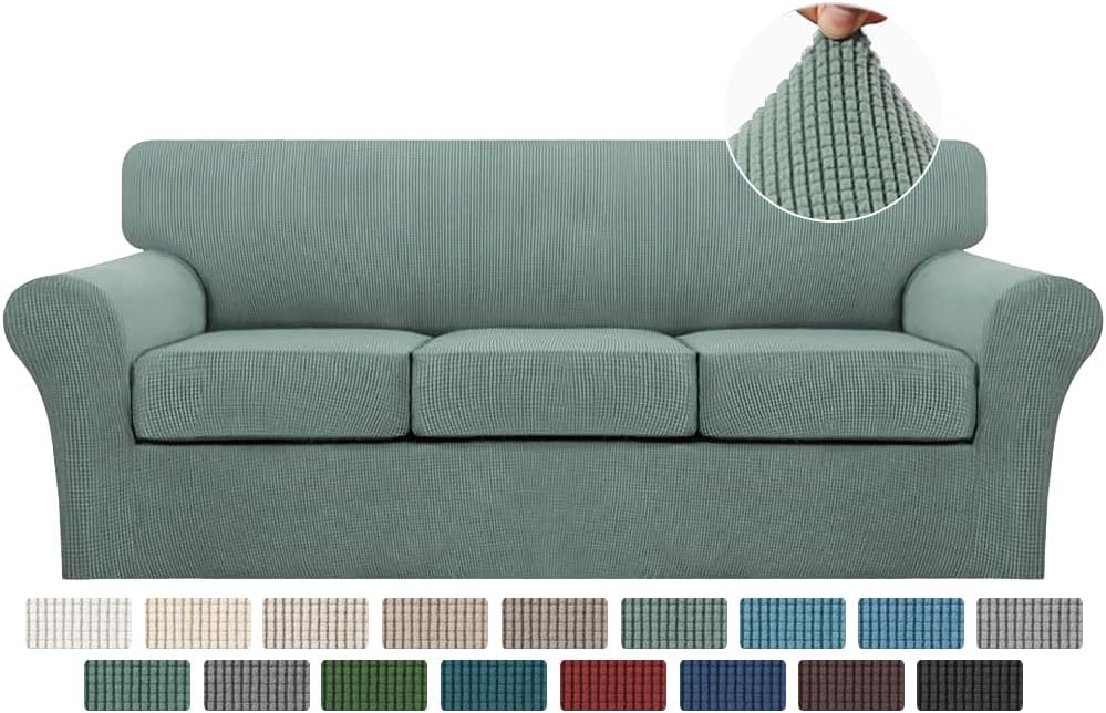 Turquoize 4 Piece Sofa Covers for 3 Cushion Couch Slipcover
