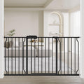 Extra Wide Baby Gate 57.5-62 in Walk-Through Pressure Mounted Gate