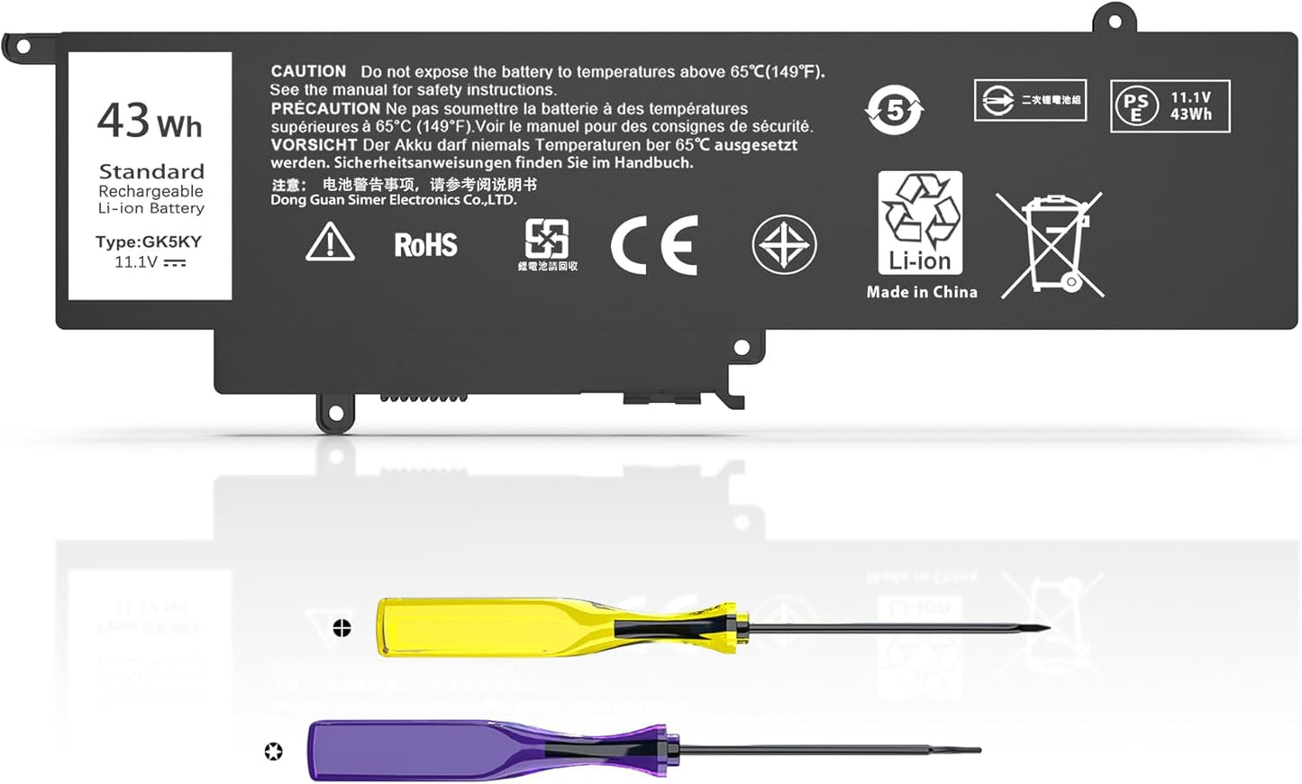 GK5KY Laptop Battery for Dell Inspiron 11 and 15 Series Models