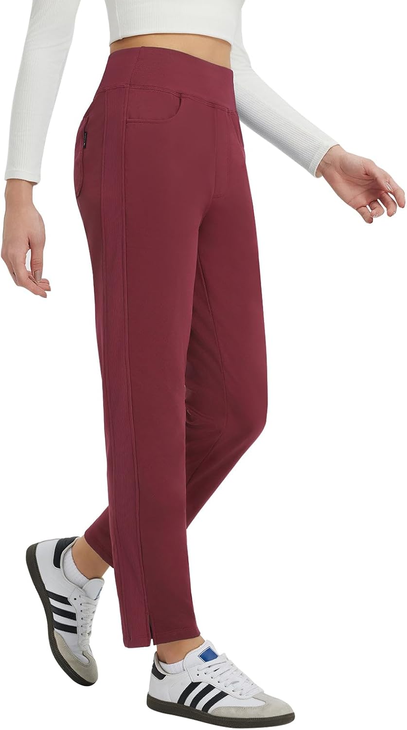 Baleaf Women's Fleece Lined Pants for Winter Travel and Hiking