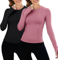 Women Workout Shirts 1/2/3 Pack Compression Tee - Tight Fit Guide