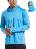 Men's Sun Protection Hoodie Shirt UPF 50+ - Lightweight Fishing Tee