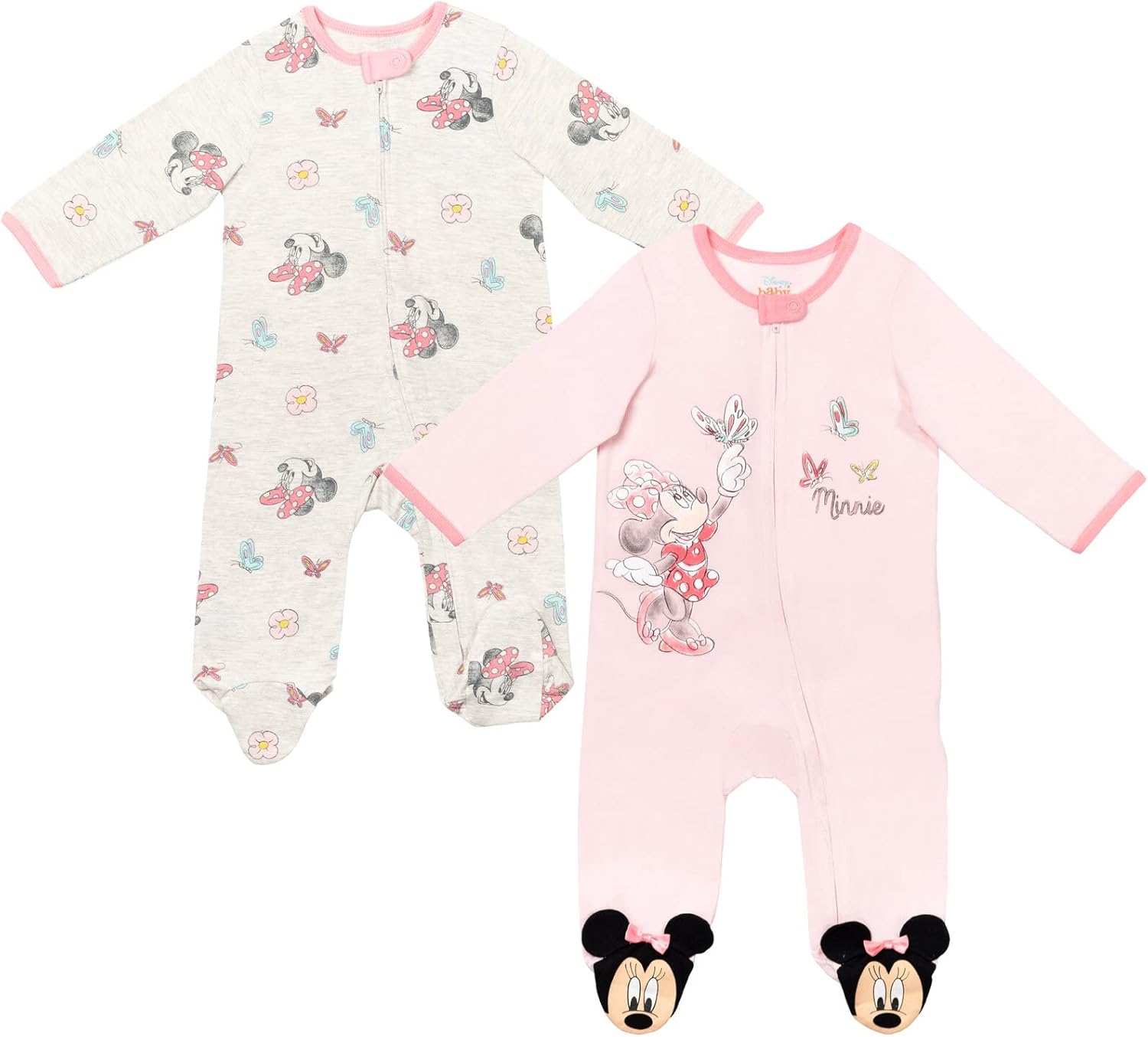 Disney Junior Baby Girls Zip Up Sleep N' Plays for Infants