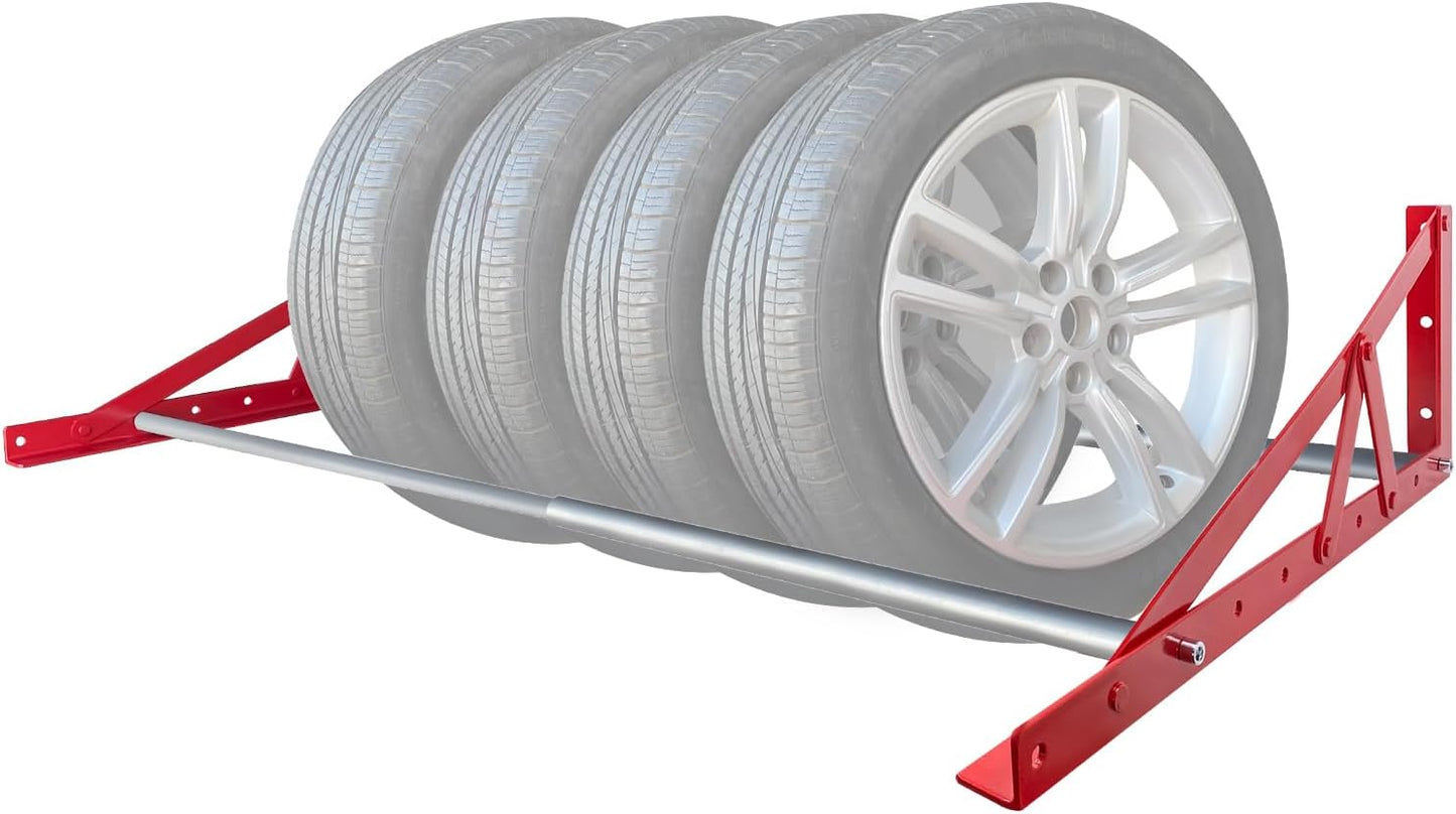 ROBLOCK Adjustable Tire Rack Wall Mount for Garage Storage
