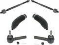 TRQ Front Inner & Outer Steering Kit Rack & Pinion Bellows - Direct