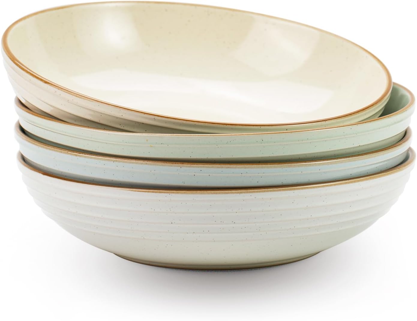 Famiware Jupiter Pasta Bowls Set of 4, 30 OZ Large Bowls