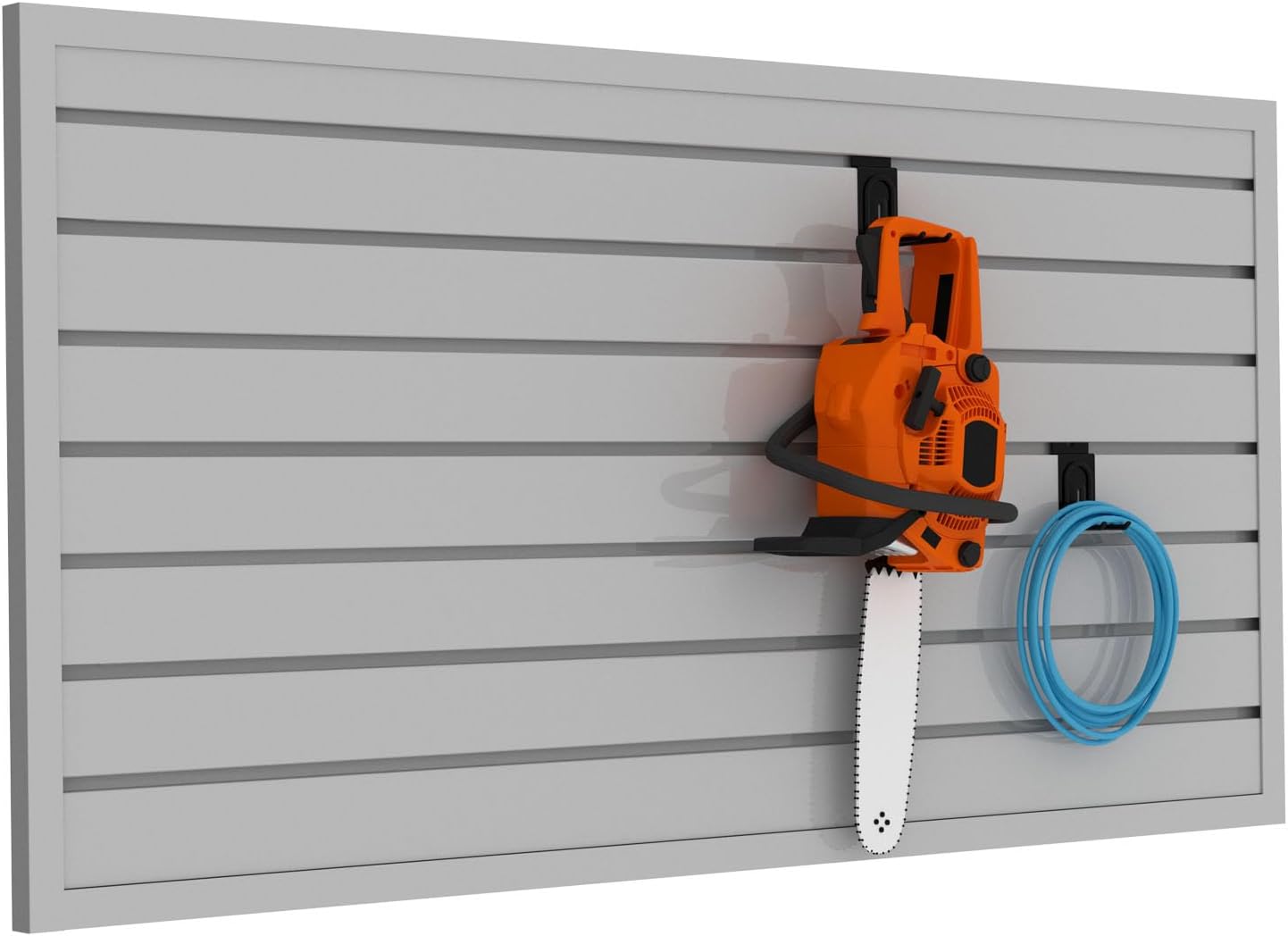 Slatwall Panel Garage Organizer for Efficient Tool Storage