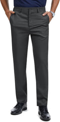 Men's Tall Classic Fit Flex Flat Front Dress Pants (Style YWP5)