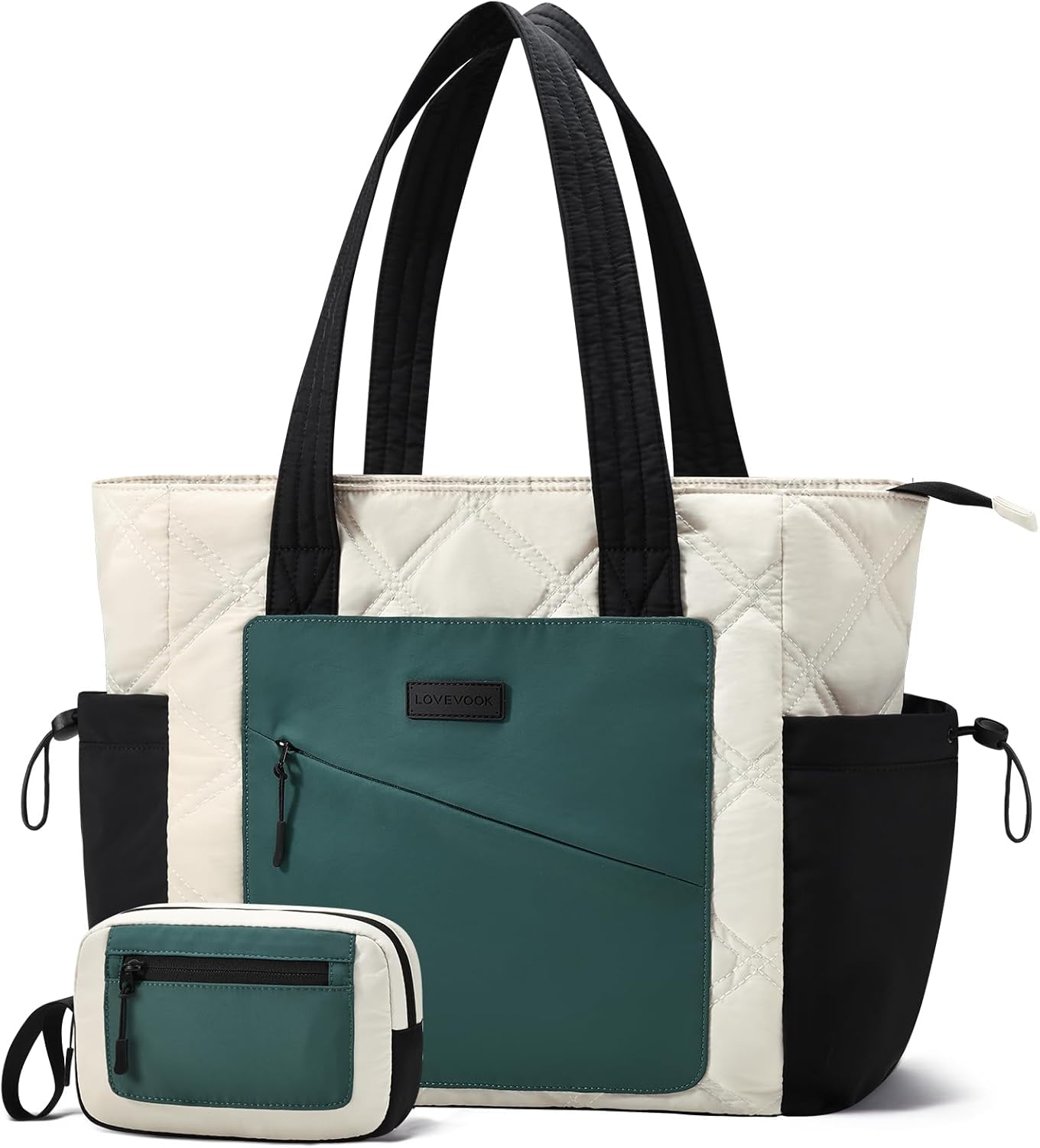 LOVEVOOK Tote Bag for Women - Stylish Puffer Work Bag