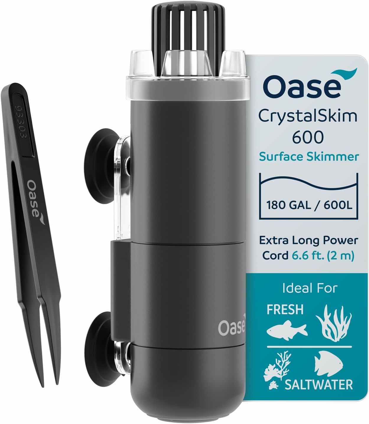 OASE CrystalSkim 600 Surface Skimmer for Freshwater Aquariums