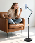 Phone Floor Stand Overhead Stand with Extension Arm & Remote