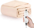 Sunbeam Royal Ultra Champagne Heated Throw Blanket - Cozy Adjustable