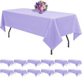 Lavender 60 x 102 in Rectangle Tablecloths 12 Pack - Durable Party Set