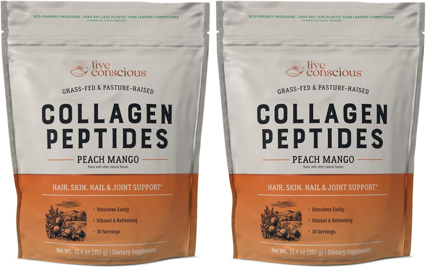Live Conscious Collagen Peptides Powder for Hair, Skin, and Joints
