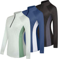 Womens 3-Pack Dry-Fit Quarter Zip & Full Zip Hoodies - Plus Ready