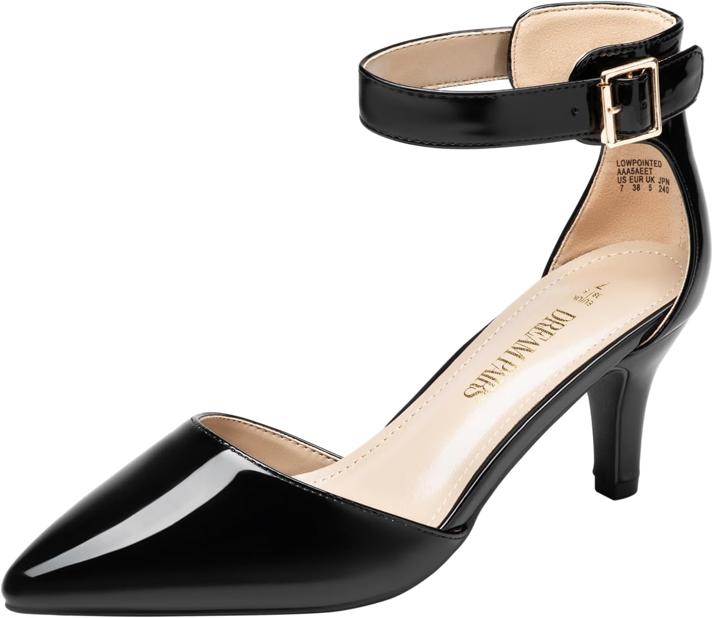 DREAM PAIRS Kitten Heel Low Heel Pumps for Women Dress Shoes