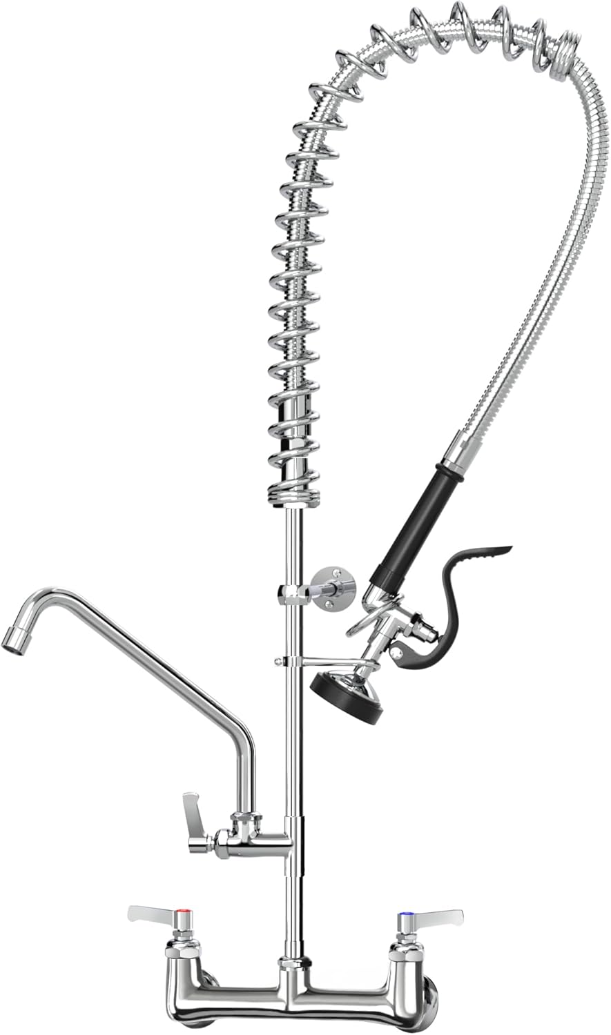 36 IN Commercial Faucet with Sprayer for Kitchen Efficiency